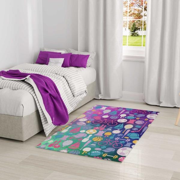 Nourison Imagination Purple Indoor Only Graphic Rug IMA07