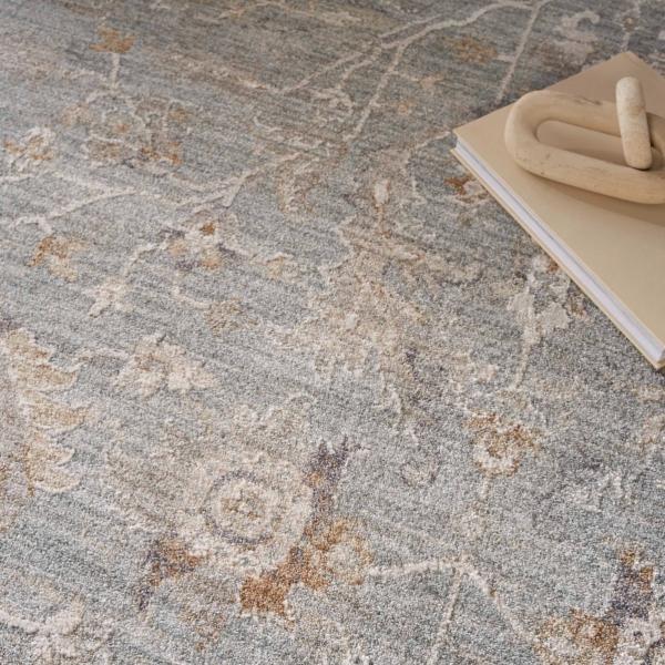 Nourison Infinite Blue Ivory Indoor Only Persian Rug IFT01 Home