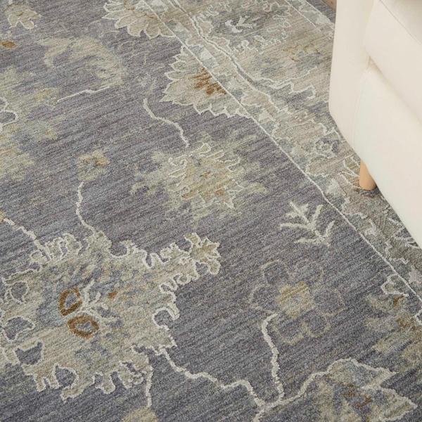 Nourison Infinite Farmhouse Floral Grey Rug IFT03 Home