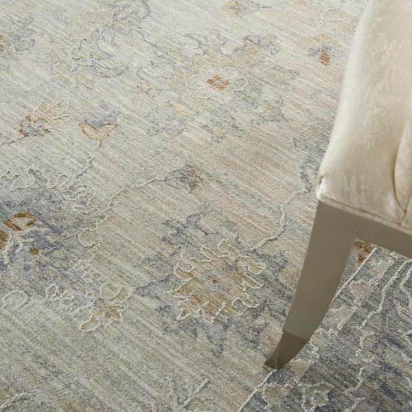 Nourison Infinite Farmhouse Floral Light Grey Rug IFT03 Home
