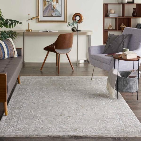 Nourison Infinite Farmhouse Light Grey Rug IFT01 Home
