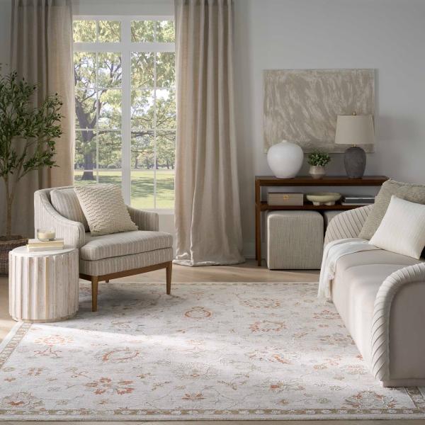 nourison Infinite Ivory Indoor only Persian Rug IFT04 Home