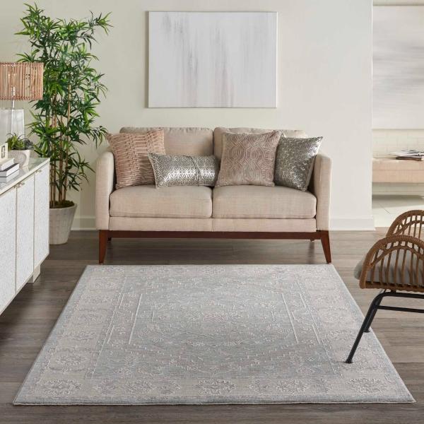 Nourison Infinite Persian Farmhouse Blue Rug IFT02 Home