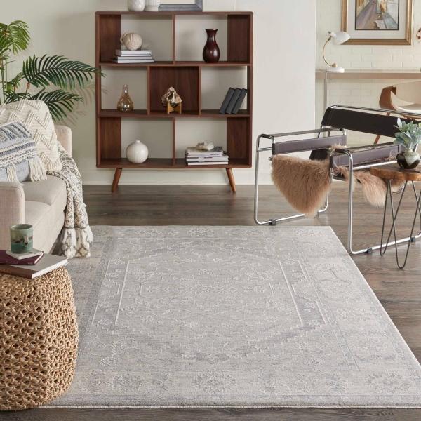 Nourison Infinite Persian Farmhouse Grey Rug IFT02 Home