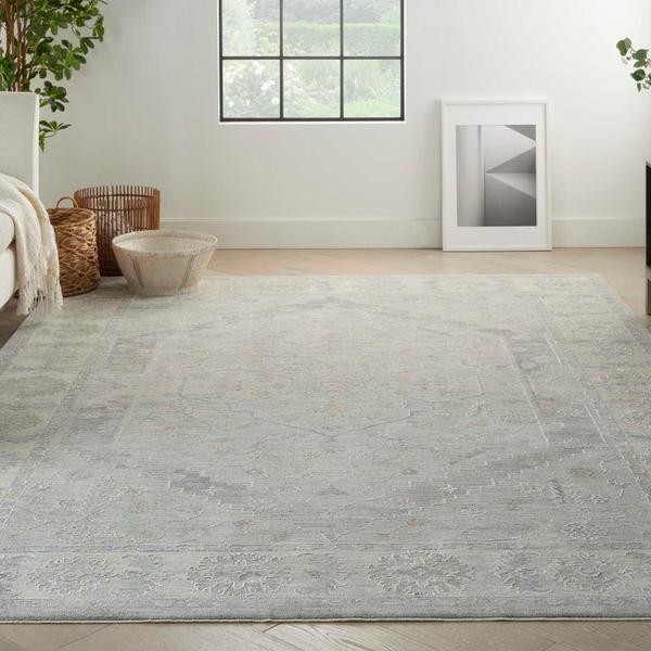 nourison Infinite Persian Farmhouse Grey Rug IFT02 Home