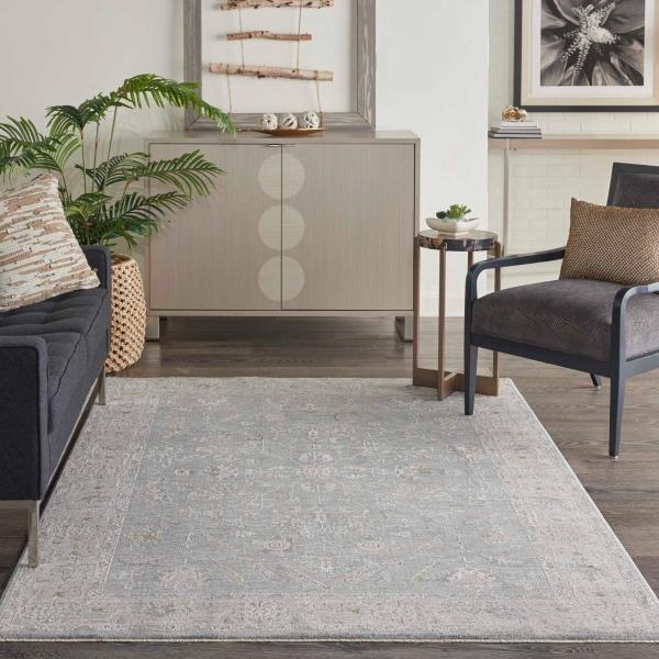 Nourison Infinite Persian Floral Blue Rug IFT05 Home