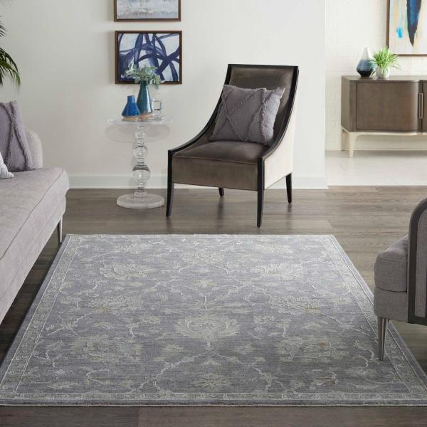 Nourison Infinite Persian Floral Grey Rug IFT04 Home