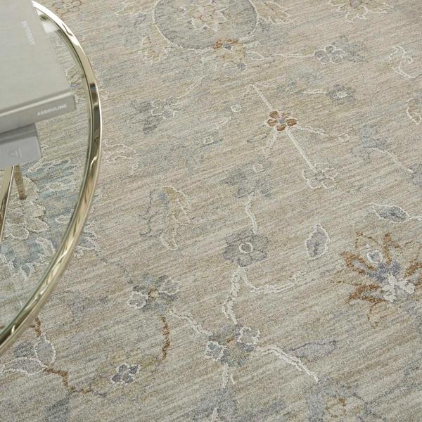 Nourison Infinite Persian Floral Light Grey Rug IFT04 Home