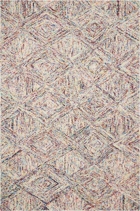 Nourison Interlock Abstract Diamond Multicolored Rug ITL01 Home