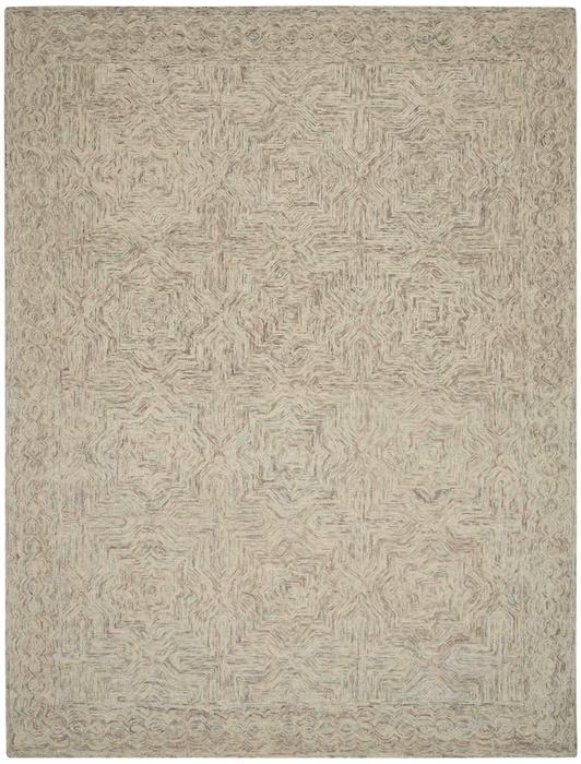 Nourison Interlock Abstract Geometric Ivory/Blue Rug ITL03 Home