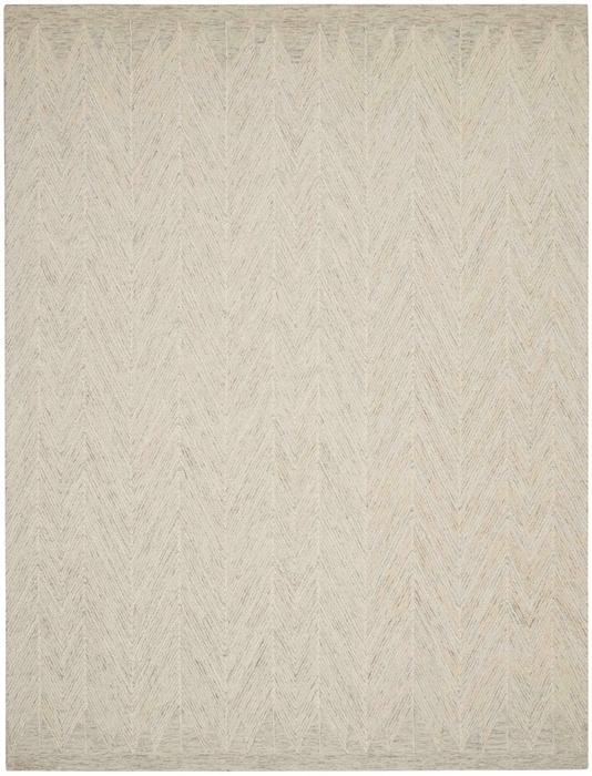 Nourison Interlock Modern Chevron Grey Rug ITL04 Home