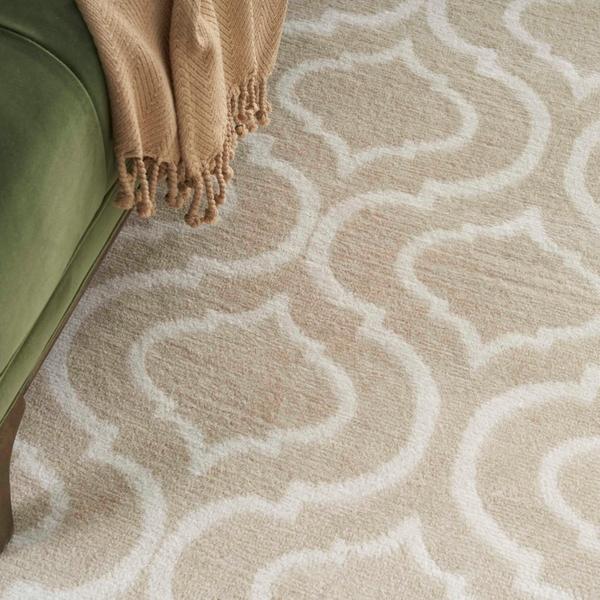 Nourison Jubilant Beige Indoor Only Trellis Rug JUB19 Home