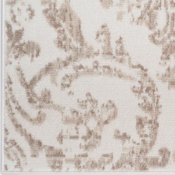 nourison Jubilant Ivory Beige Indoor only Damask Rug JUB09 Home