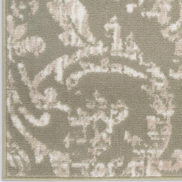 nourison Jubilant Olive Indoor only Damask Rug JUB09 Home