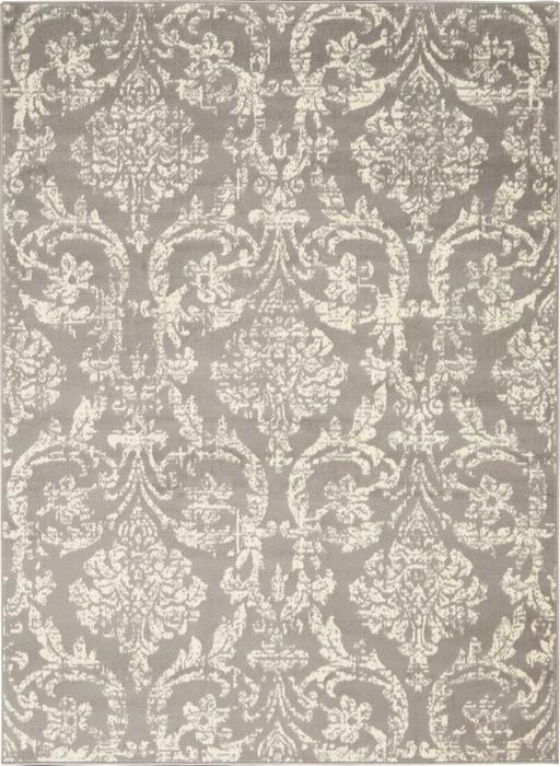 Nourison Jubilant Vintage Damask Grey Rug JUB09 Home