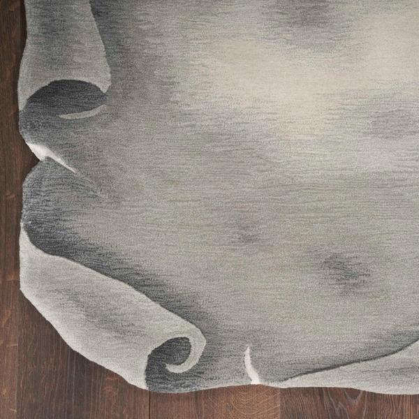 Nourison Limited Edition Scroll Grey Rug LIM01 Home