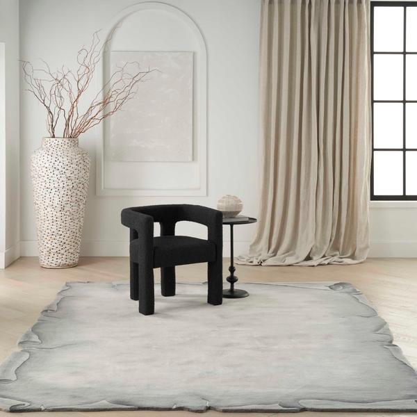 Nourison Limited Edition Scroll Grey Rug LIM01 Home