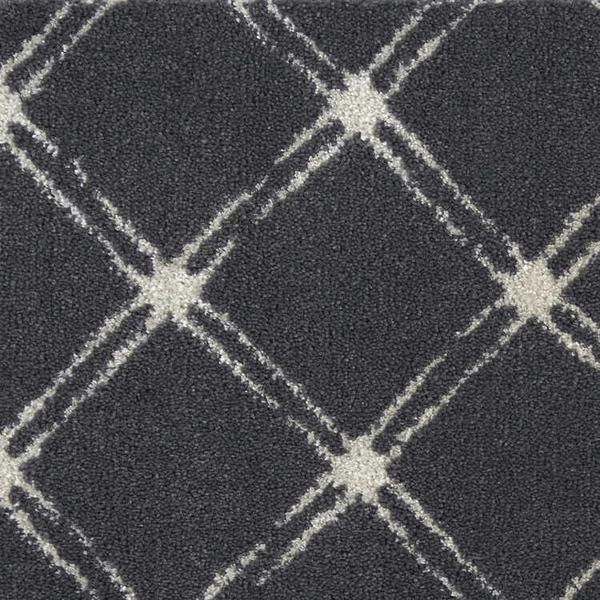 nourison LUMIERE LATTICE LUMLT CARBON BROADLOOM CARPET