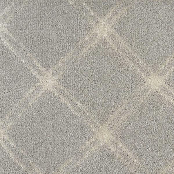 nourison LUMIERE LATTICE LUMLT CHROME BROADLOOM CARPET