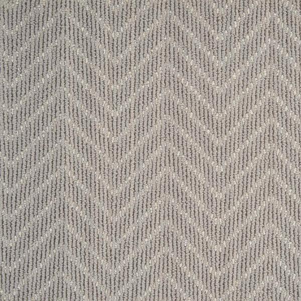 nourison LUSTROUS CHEVRON CHVR ALLOY BROADLOOM CARPET