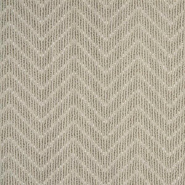 nourison LUSTROUS CHEVRON CHVR ASH BROADLOOM CARPET