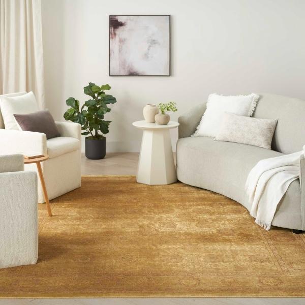 nourison Luxurious Gold Indoor only Persian Rug LRS02 Home