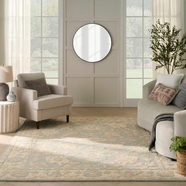 nourison Maison Blue Ivory Indoor only Persian Rug MSO03