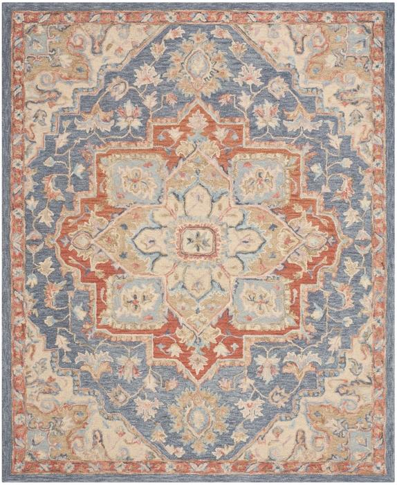 Nourison Maison Blue Ivory Indoor Only Persian Rug MSO06