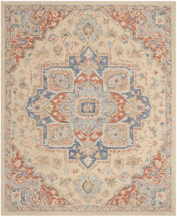 Nourison Maison Ivory Rust Indoor Only Persian Rug MSO06