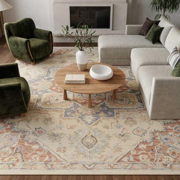 Nourison Maison Ivory Rust Indoor Only Persian Rug MSO06