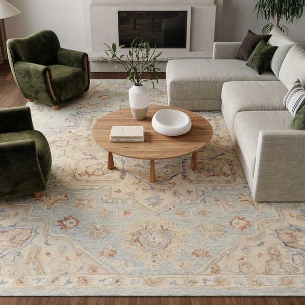 Nourison Maison Light Blue Ivory Indoor Only Persian Rug MSO06