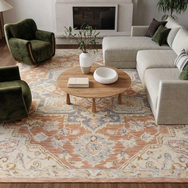 Nourison Maison Rust Ivory Indoor Only Persian Rug MSO06
