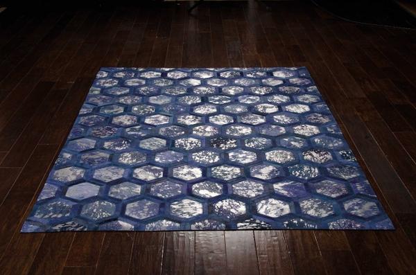 nourison MICHAEL AMINI CITY CHIC MA100 COBALT AREA RUG