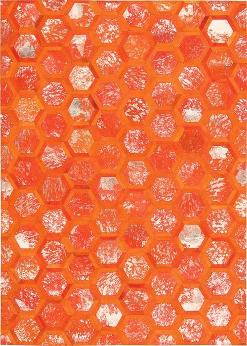 Nourison MICHAEL AMINI CITY CHIC MA100 TANGERINE AREA RUG