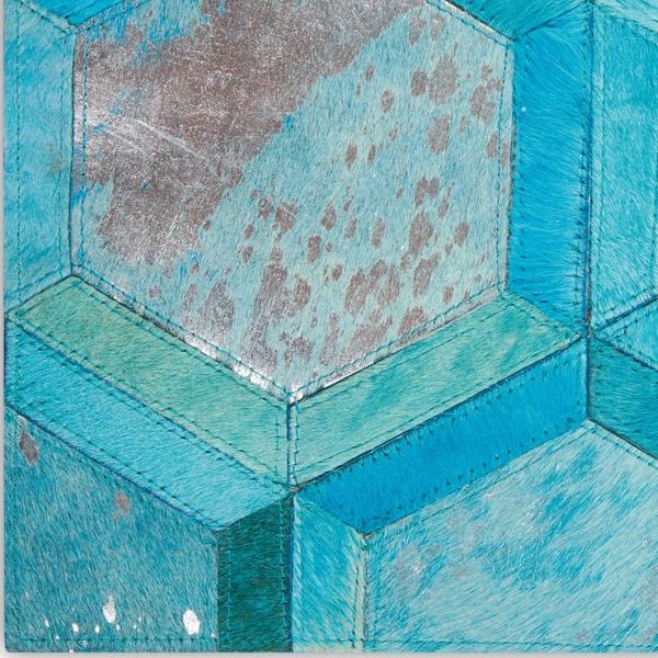 nourison MICHAEL AMINI CITY CHIC MA100 TURQUOISE AREA RUG