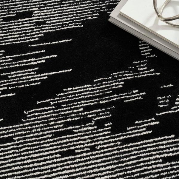 Nourison MICHAEL AMINI MA30 STAR SMR02 BLACK IVORY AREA RUG