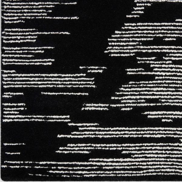 nourison MICHAEL AMINI MA30 STAR SMR02 BLACK IVORY AREA RUG