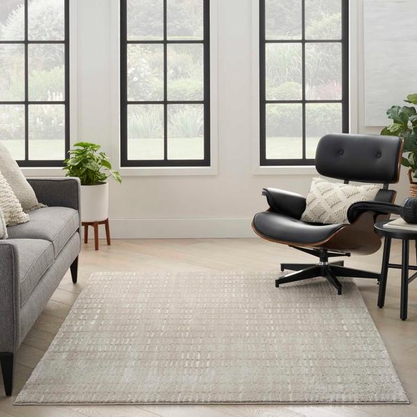Nourison Modern Comfort Grey Ivory Indoor Only Abstract Rug MNC03