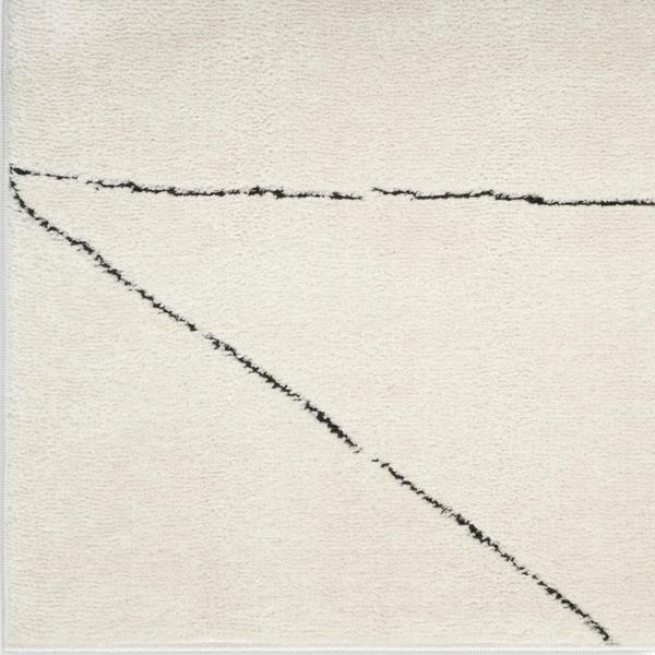 nourison Modern Comfort Ivory Black Indoor only Abstract Rug MNC02 Home