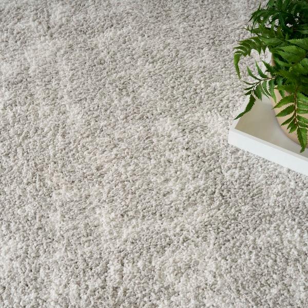 Nourison Modern Shag Grey Ivory Indoor Only Abstract Rug MMD06