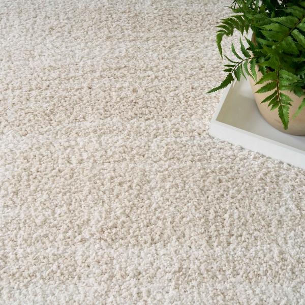 Nourison Modern Shag Ivory Beige Indoor Only Abstract Rug MMD04