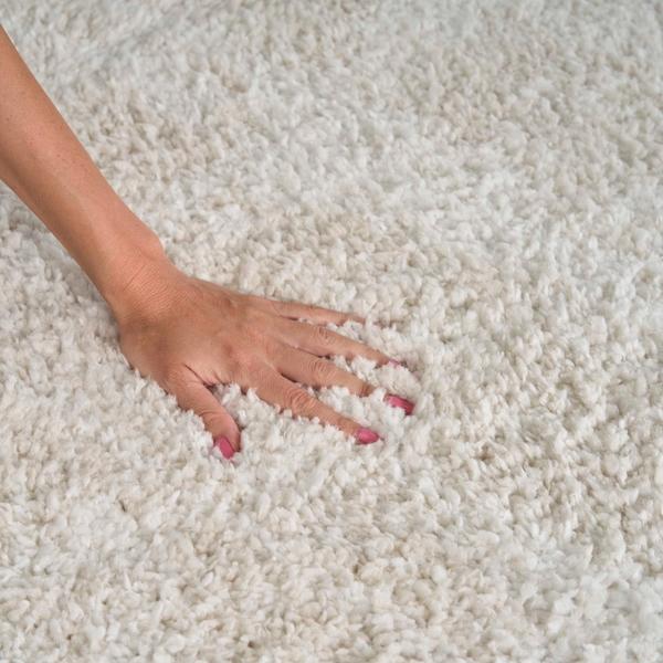 Nourison Modern Shag Ivory Beige Indoor Only Abstract Rug MMD04