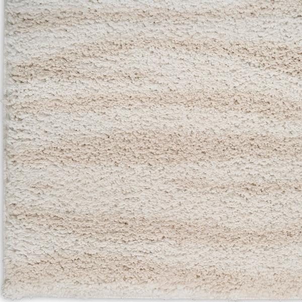 nourison Modern Shag Ivory Beige Indoor only Abstract Rug MMD05