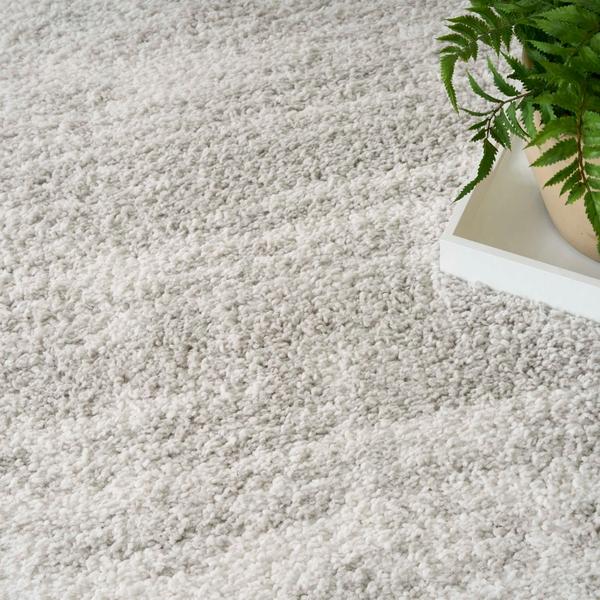 Nourison Modern Shag Ivory Grey Indoor Only Abstract Rug MMD04