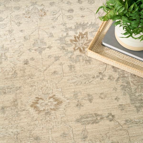 Nourison Moonlit Ivory Grey Indoor Only Persian Rug MLI01