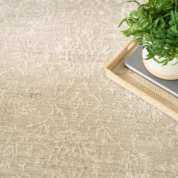 Nourison Moonlit Ivory Grey Indoor Only Persian Rug MLI03