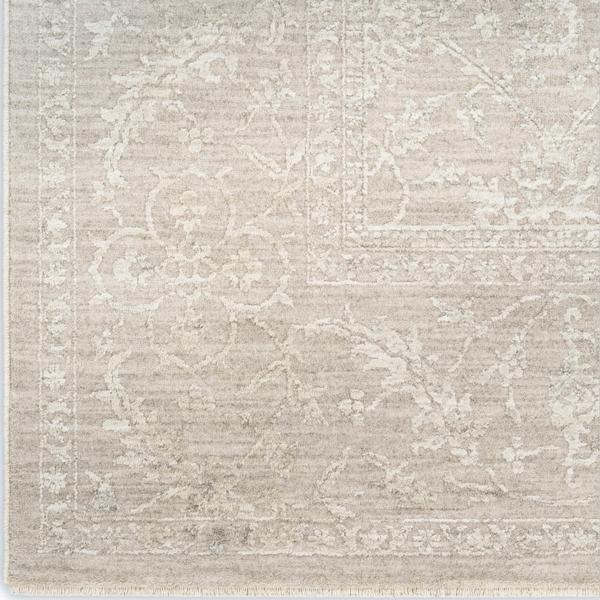 nourison Moonlit Ivory Grey Indoor only Persian Rug MLI03