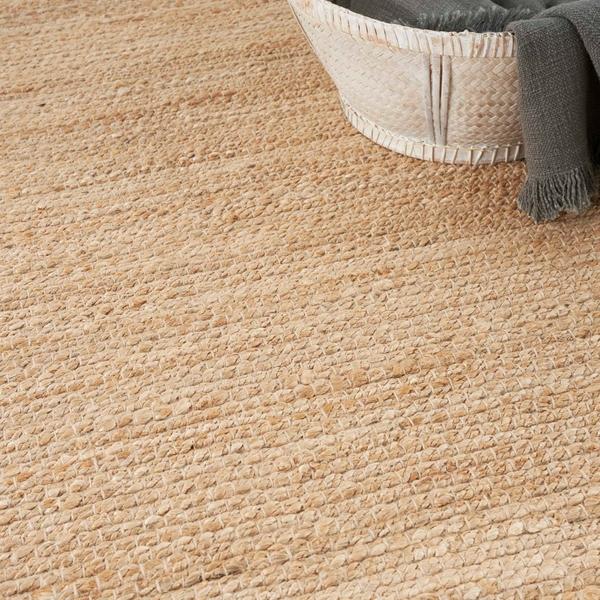 Nourison Natural Jute Bleached Indoor Only Solid Rug NJT01