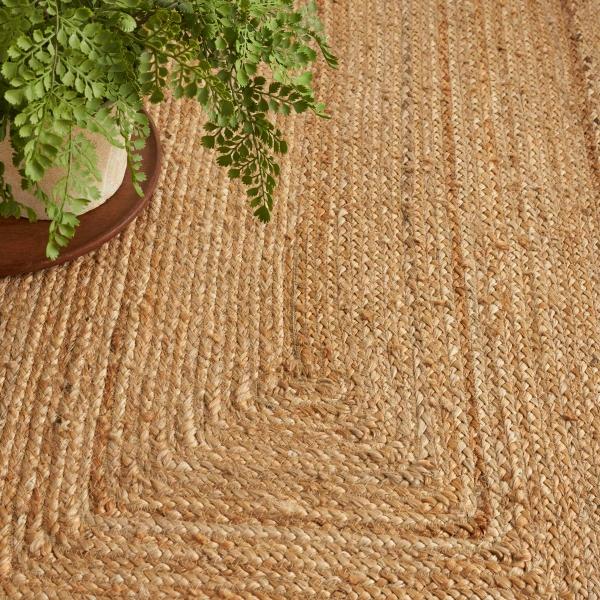 Nourison Natural Jute Natural Indoor Only Solid Rug NJT03 Home