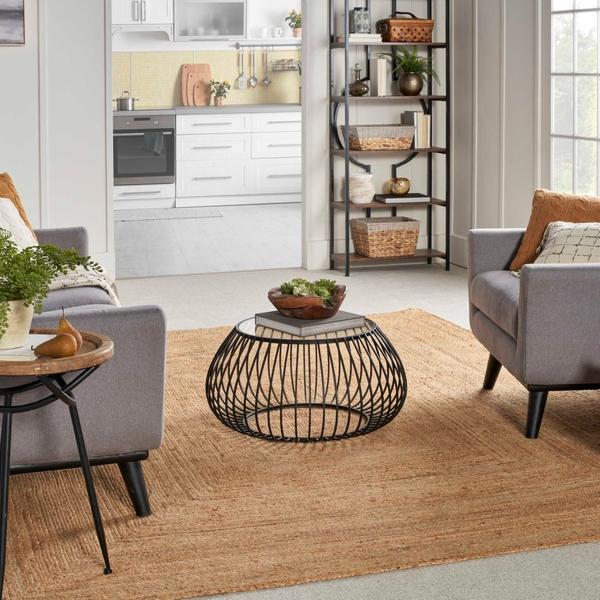 nourison Natural Jute Natural Indoor only Solid Rug NJT03 Home